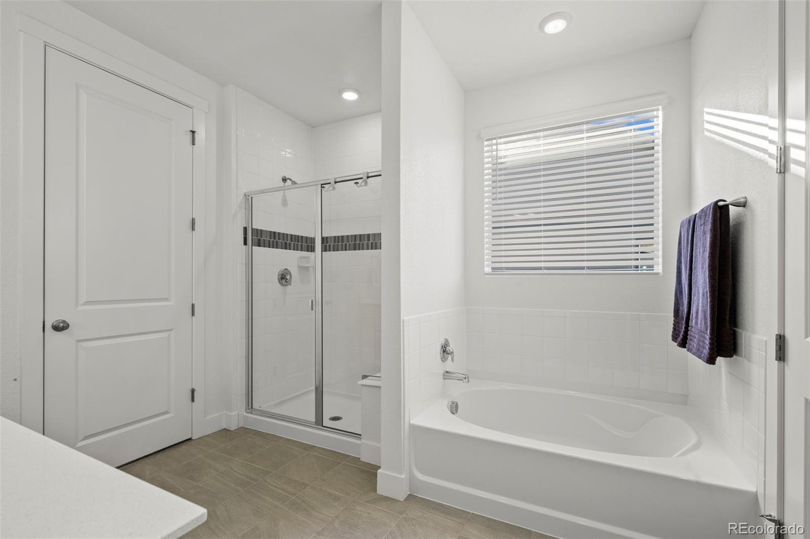 1680 Rivergate Way Berthoud, CO 80513 - Photo 19 of 41 a bathroom with a bathtub and a shower