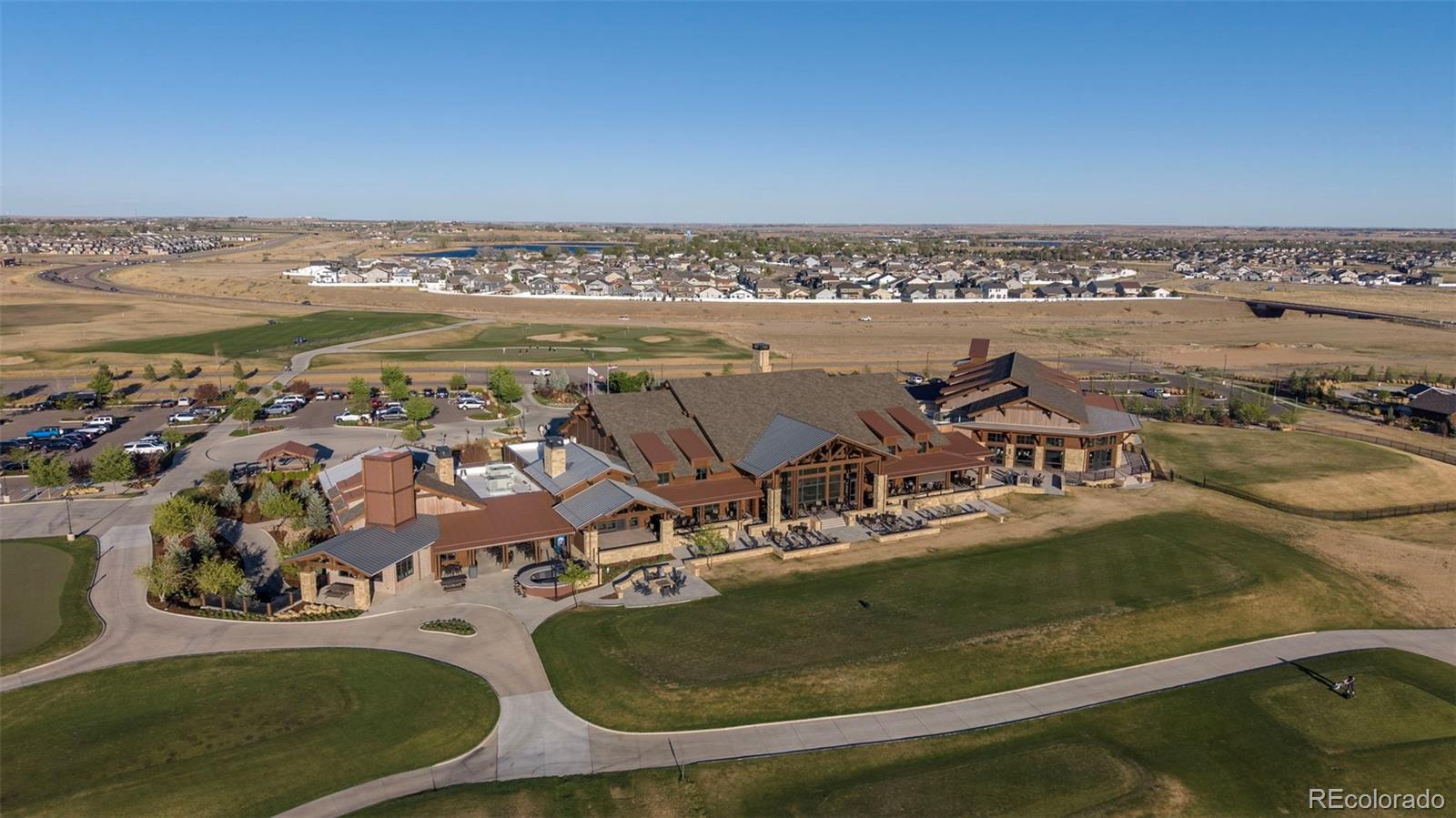 1680 Rivergate Way Berthoud, CO 80513 - Photo 40 of 41 an aerial view of residential houses with outdoor space