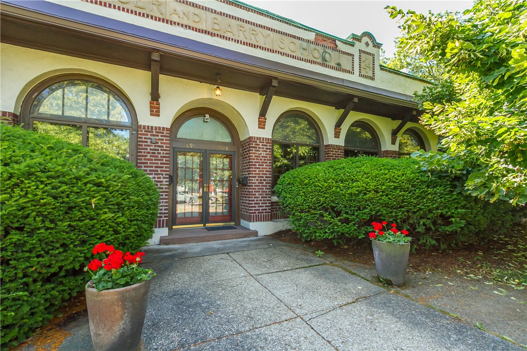 Entrance to the Historic Ellwanger & Barry School