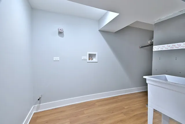 a view of a hallway with closet