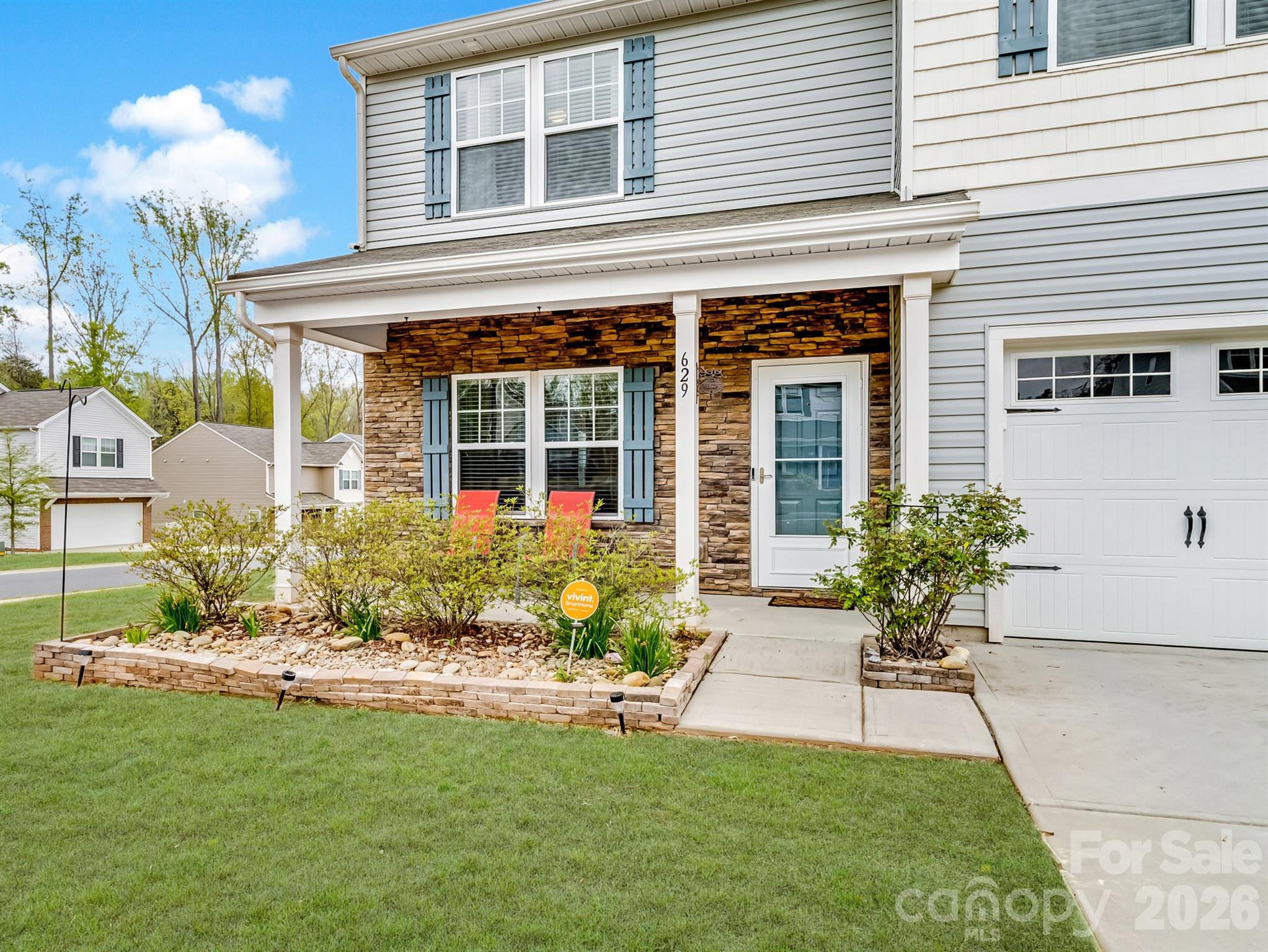 629 Gants Road York, SC 29745 - Photo 23 of 27 a front view of a house with a yard