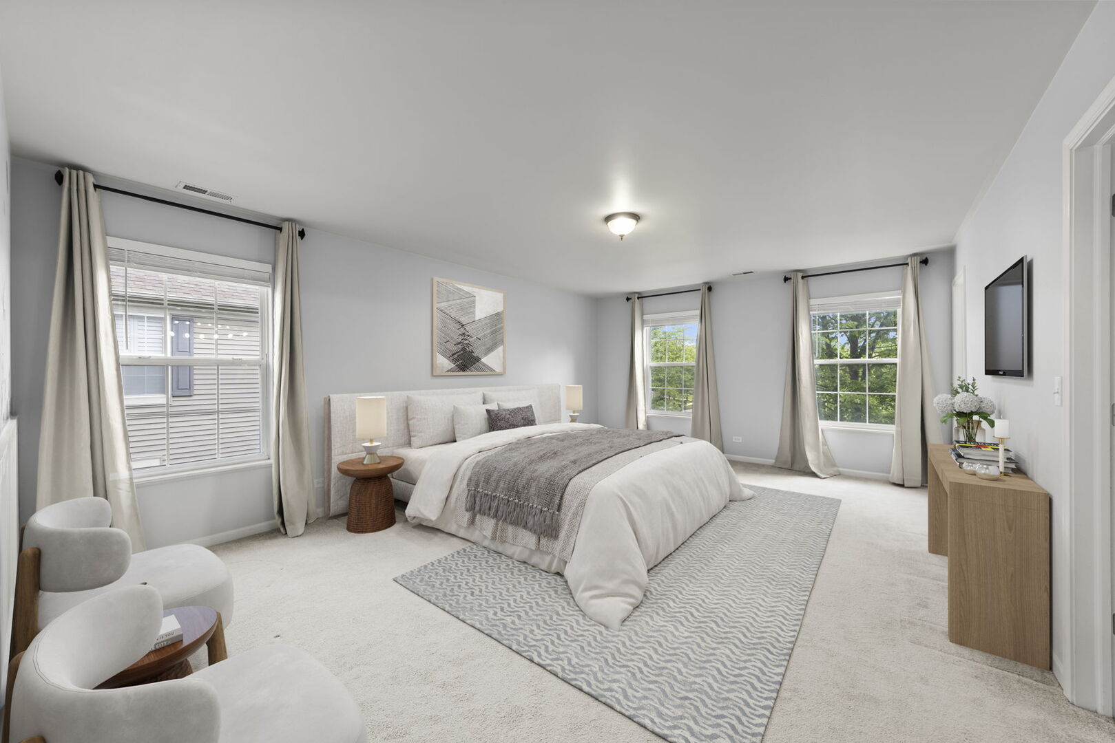 4216 Drexel Avenue Aurora, IL 60504 - Photo 16 of 48 a spacious bedroom with a bed and glass window