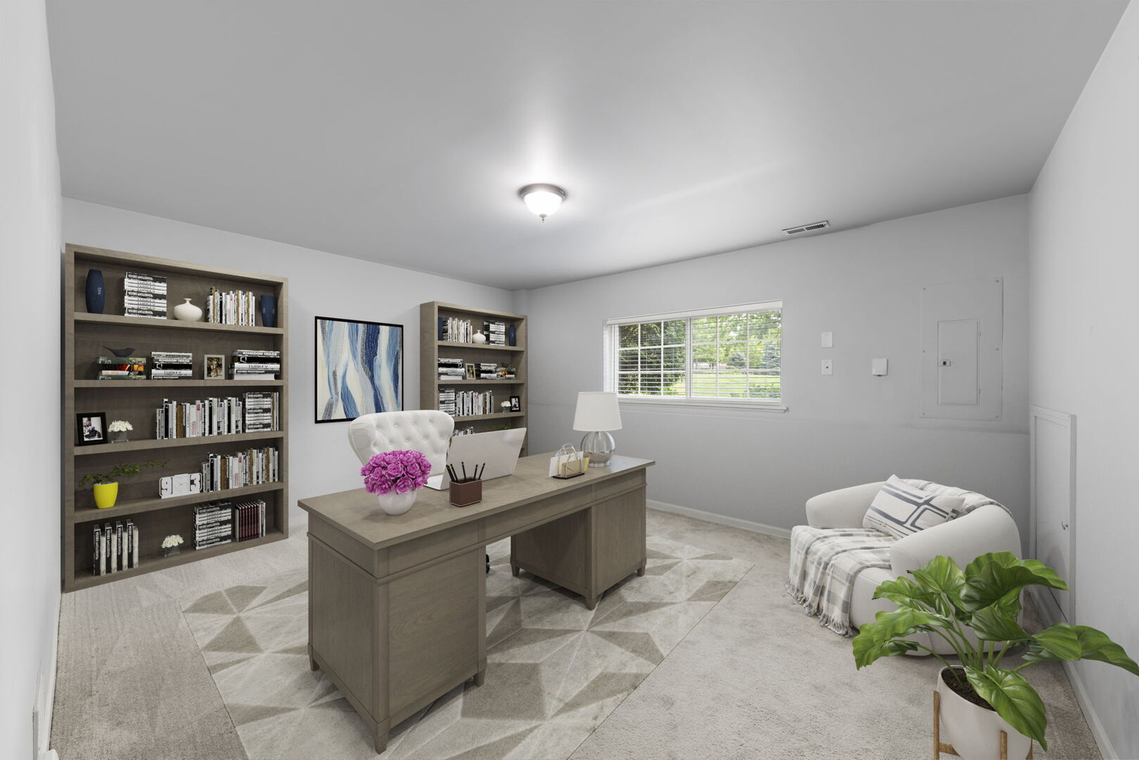 4216 Drexel Avenue Aurora, IL 60504 - Photo 27 of 48 a living room with furniture and book shelf