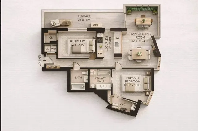 $2,495,000 | 219 Hudson Street, Unit 6D | Hudson Square