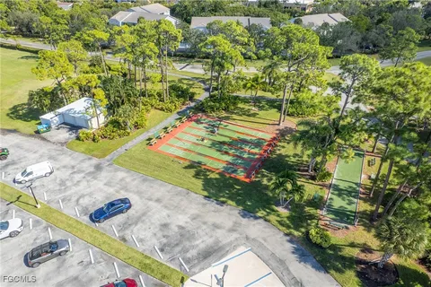 a view of a yard with plants