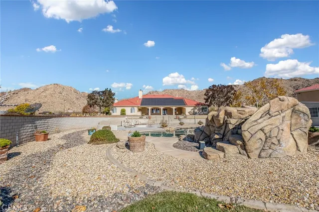 a view of a terrace with a bench