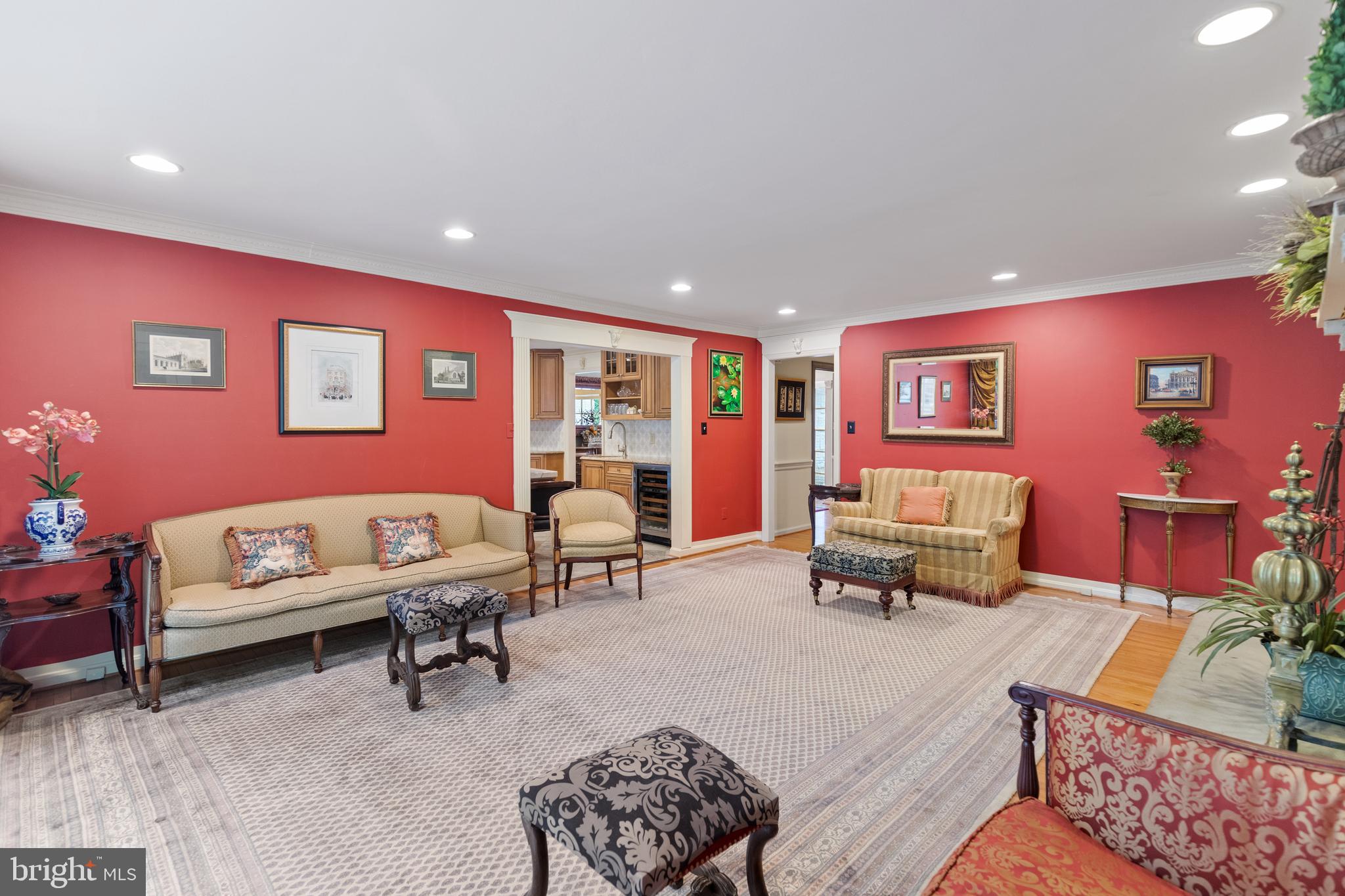 8751 Brook Road McLean, VA 22102 - Photo 13 of 103 a living room with furniture and a flat screen tv