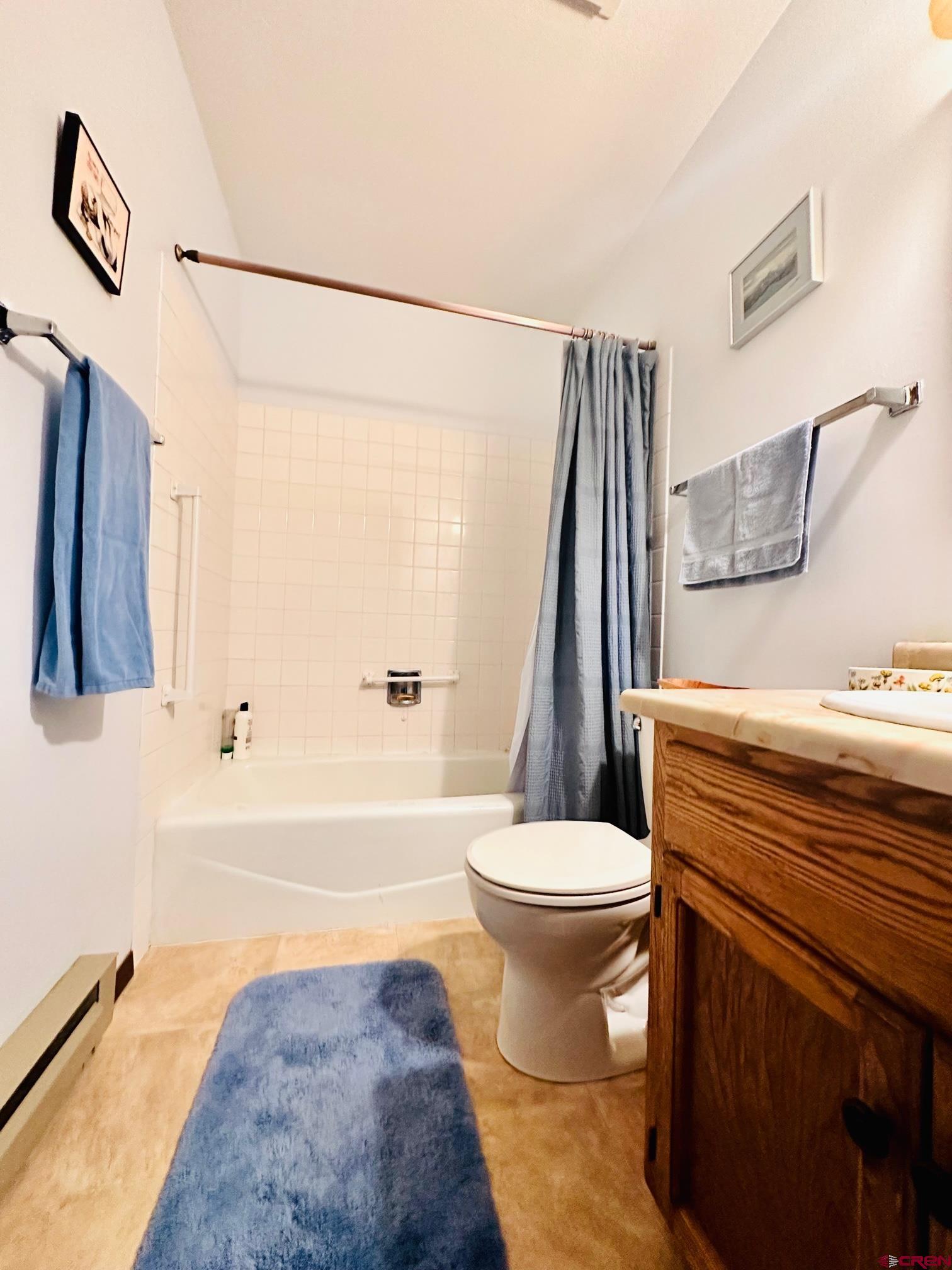 18574 Eastridge Road Cedaredge, CO 81413 - Photo 15 of 20 a bathroom with a sink a toilet and a bathtub