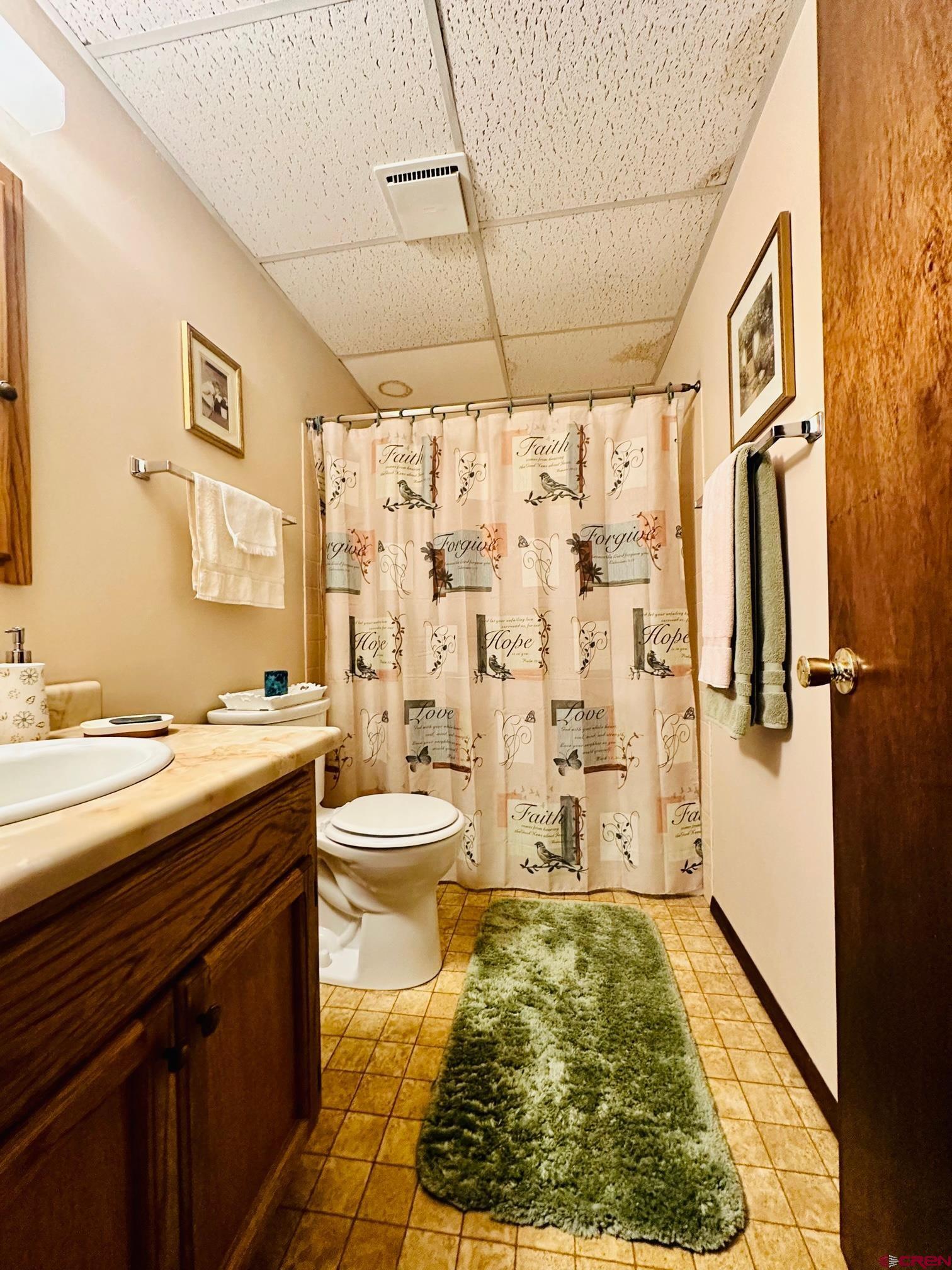 18574 Eastridge Road Cedaredge, CO 81413 - Photo 18 of 20 a bathroom with a sink toilet and shower