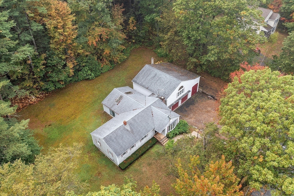 87 Hubbardston Road Templeton, MA 01468 - Photo 3 of 42 an aerial view of a house with a yard and trees