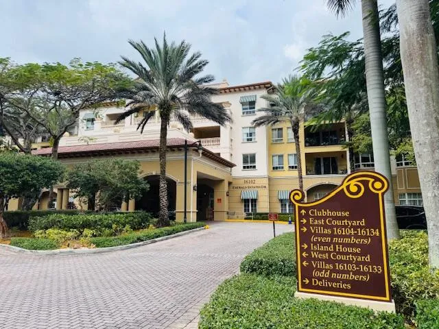 a view of outdoor space with sign board