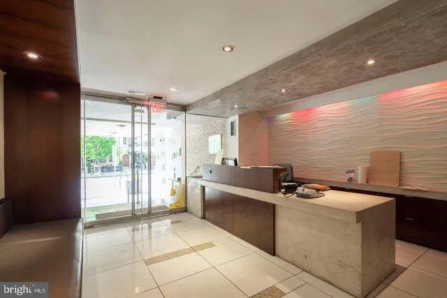 a large room with lots of counter space