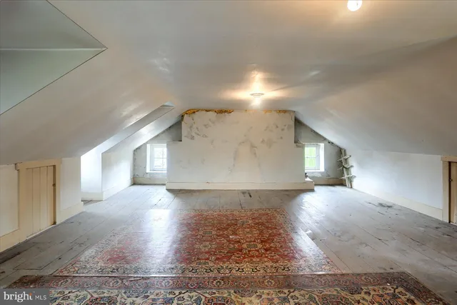 a view interior of a house a patio and a garage