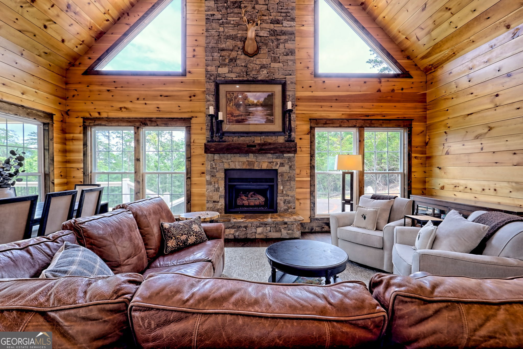 63 Redwood Lane Tiger, GA 30576 - Photo 14 of 84 a living room with furniture and a fireplace