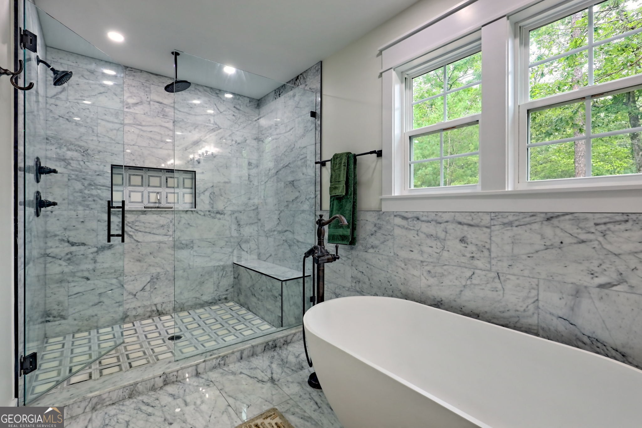 63 Redwood Lane Tiger, GA 30576 - Photo 45 of 84 a bathroom with a bathtub and shower