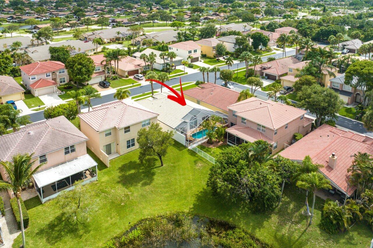 9547 Fox Trot Lane Boca Raton, FL 33496 - Photo 35 of 38 an aerial view of residential houses with outdoor space