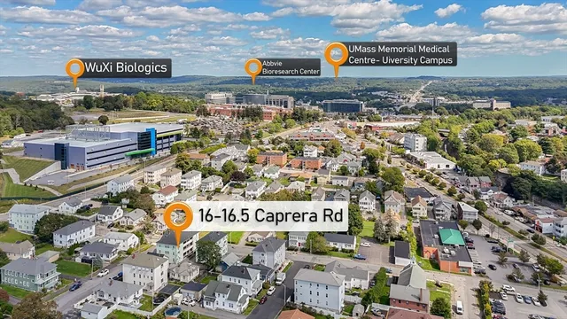 a view of a street with parking space