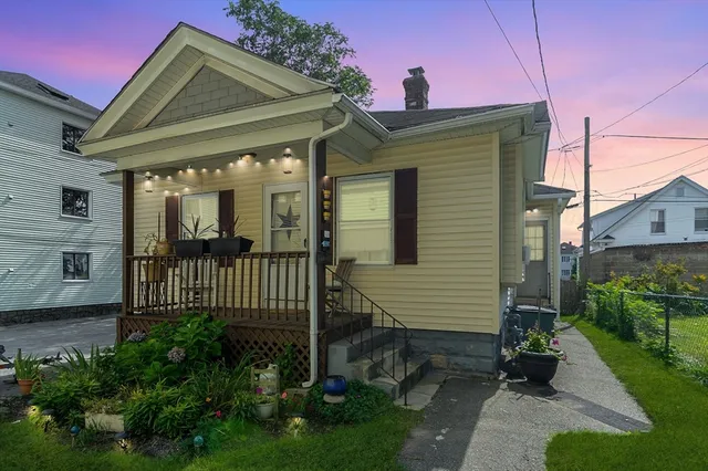 a front view of a house