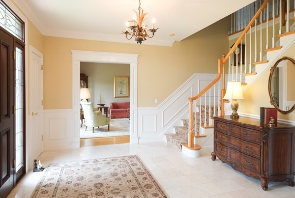 45 York Road Wayland, MA 01778 - Photo 2 of 30 a view of an entryway with a workspace