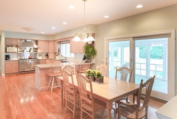 45 York Road Wayland, MA 01778 - Photo 10 of 30 a view of a dining room with furniture window and outside view
