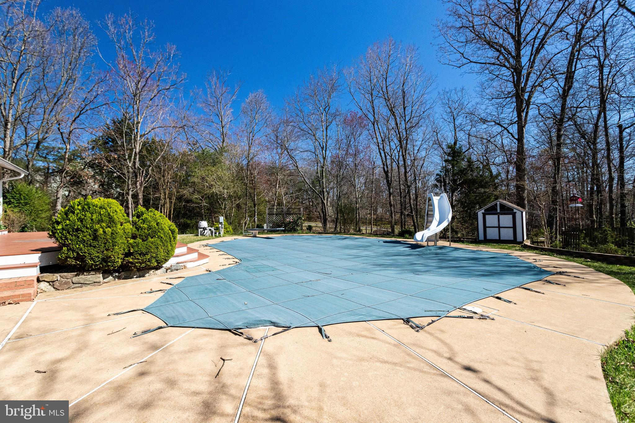 9107 Rookings Court Springfield, VA 22153 - Photo 55 of 86 In-grd Pool w/Slide & Diving Board - 3' - 10' Deep