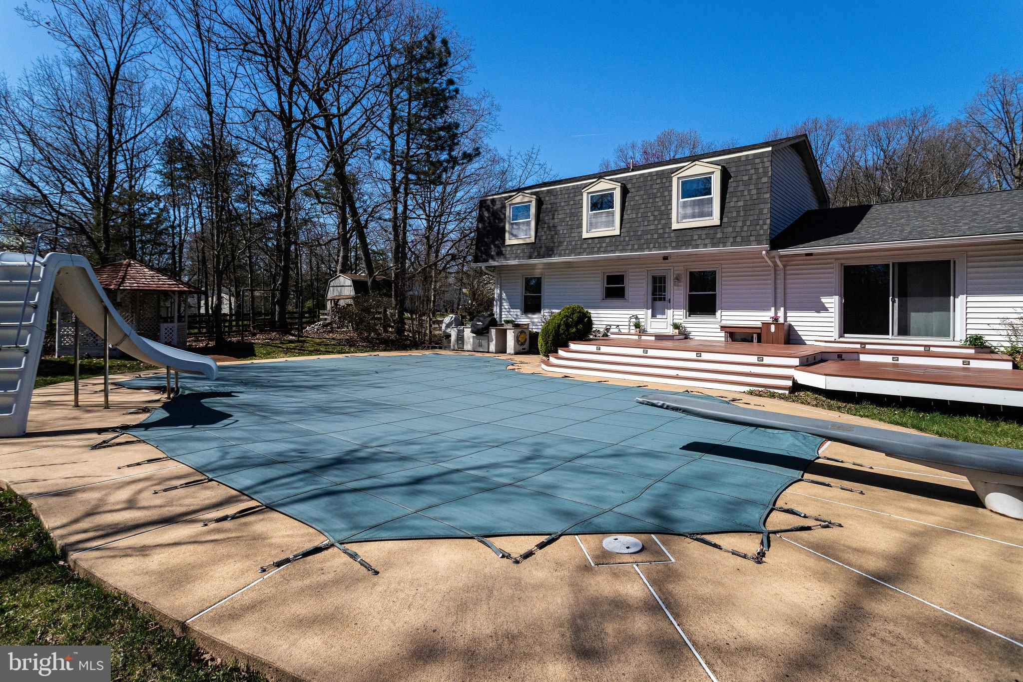 9107 Rookings Court Springfield, VA 22153 - Photo 66 of 86 In-grd Pool w/Slide & Diving Board - 3' - 10' Deep