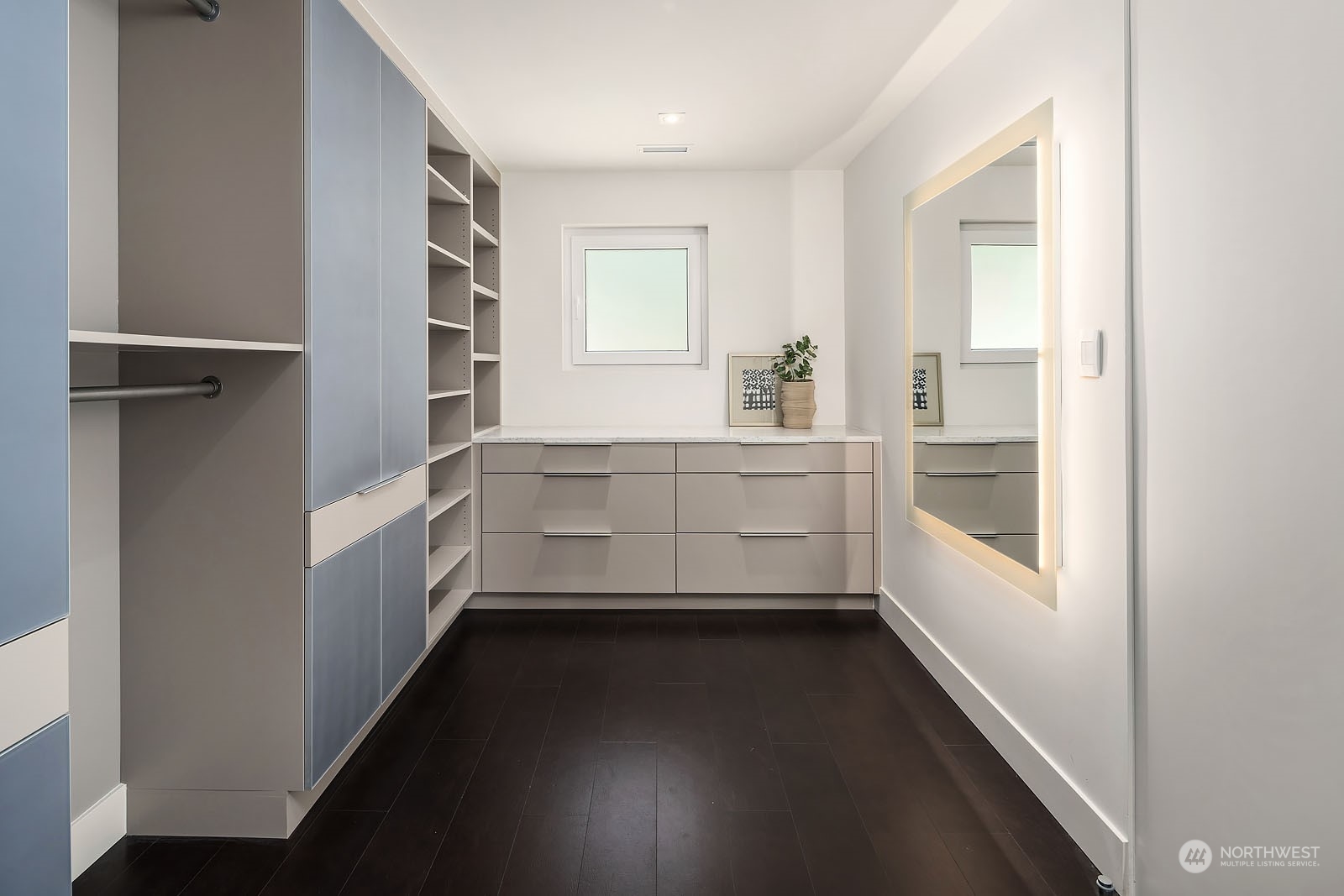 3225 Evergreen Point Road Medina, WA 98039 - Photo 22 of 34 a view of hallway with window and wooden floor