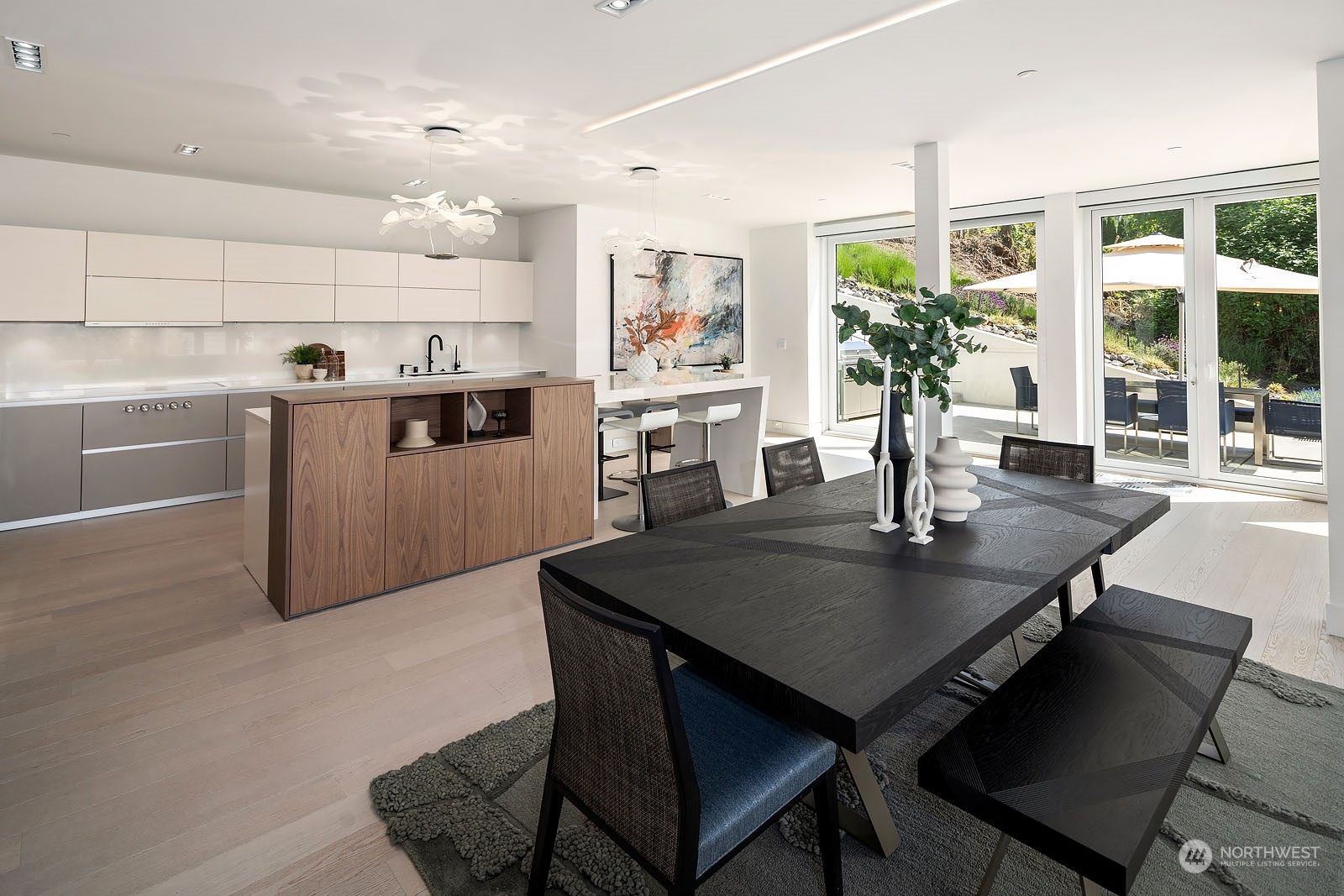 3225 Evergreen Point Road Medina, WA 98039 - Photo 8 of 34 a view of a dining room with furniture and window