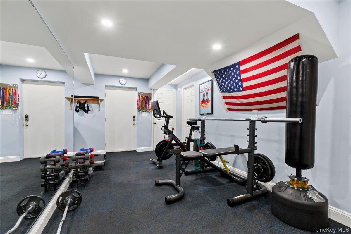 76 Davis Avenue Rye, NY 10580 - Photo 30 of 39 Gym w/ extra storage and walk-out access.