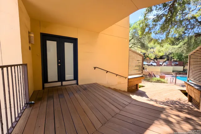 a view of a house with wooden floor