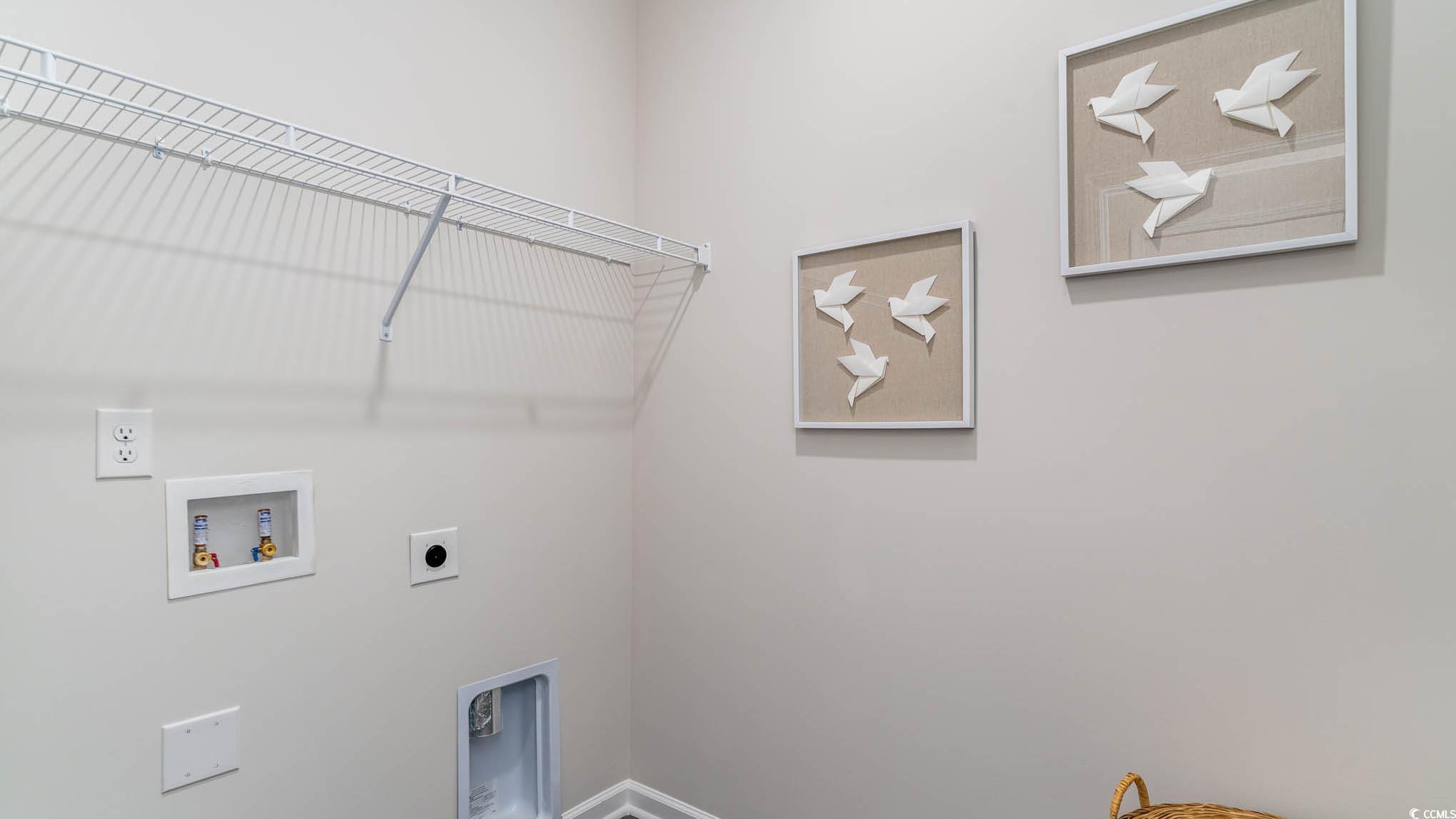 113 Homestead Way Myrtle Beach, SC 29588 - Photo 19 of 20 Washroom with hookup for an electric dryer and washer hookup