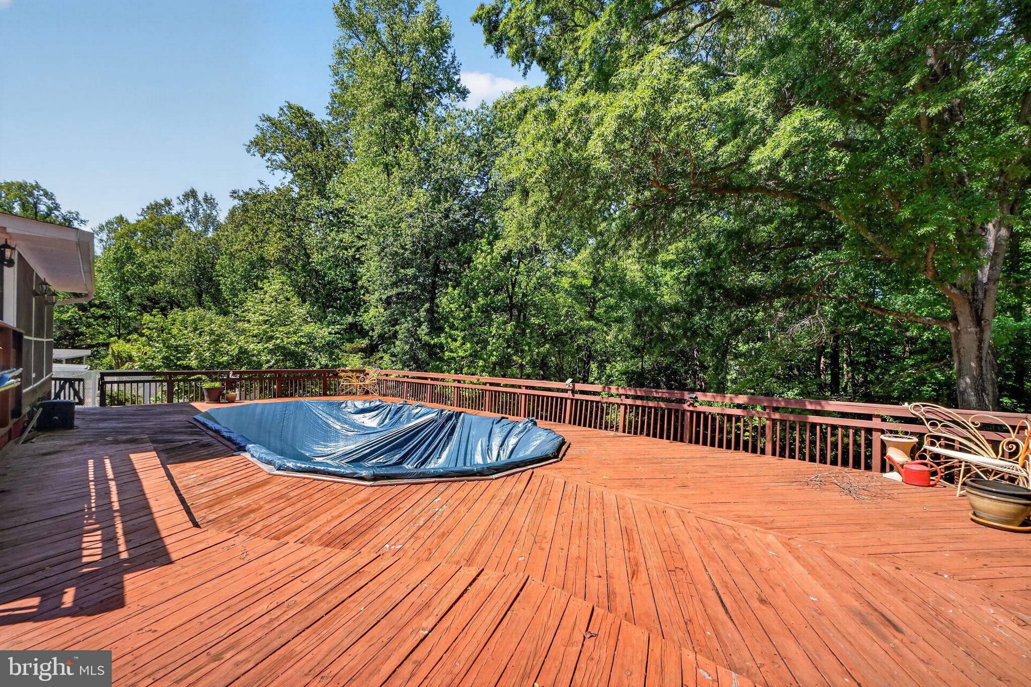 507 Clarks Run Road La Plata, MD 20646 - Photo 43 of 49 Spacious deck surrounded by nature.