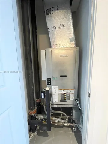 a room with a washer and dryer