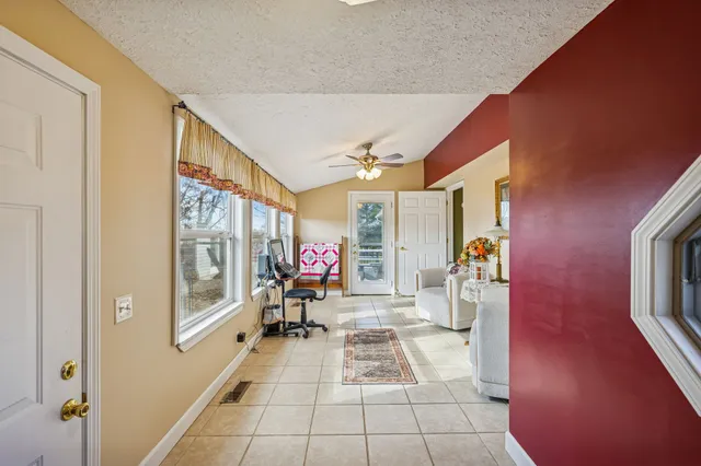 a very nice looking room with a large window