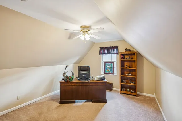 a view of entryway with a chandelier