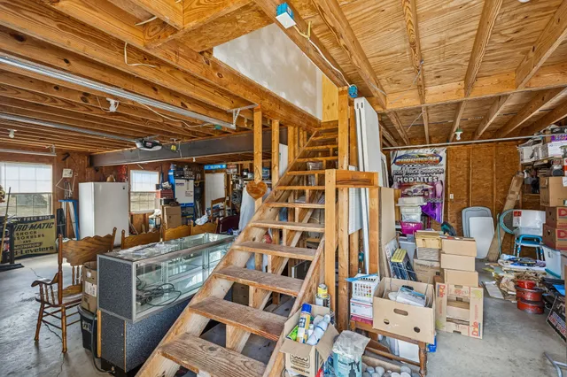a bedroom with a sink