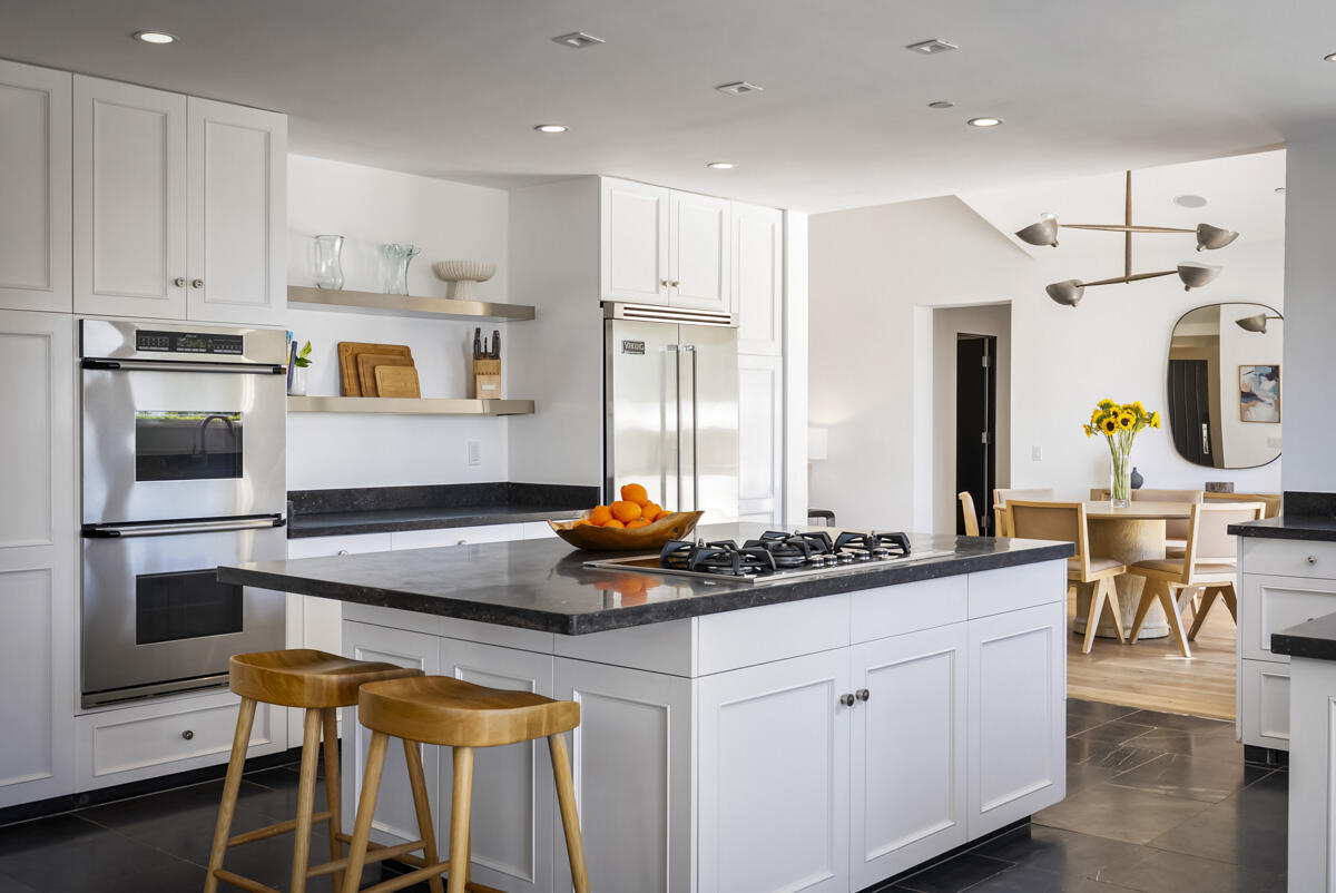 1190 Garden Lane Montecito, CA 93108 - Photo 10 of 43 a kitchen with stainless steel appliances granite countertop a stove a sink and a refrigerator