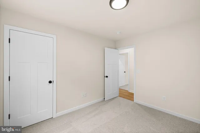 a view of an empty room