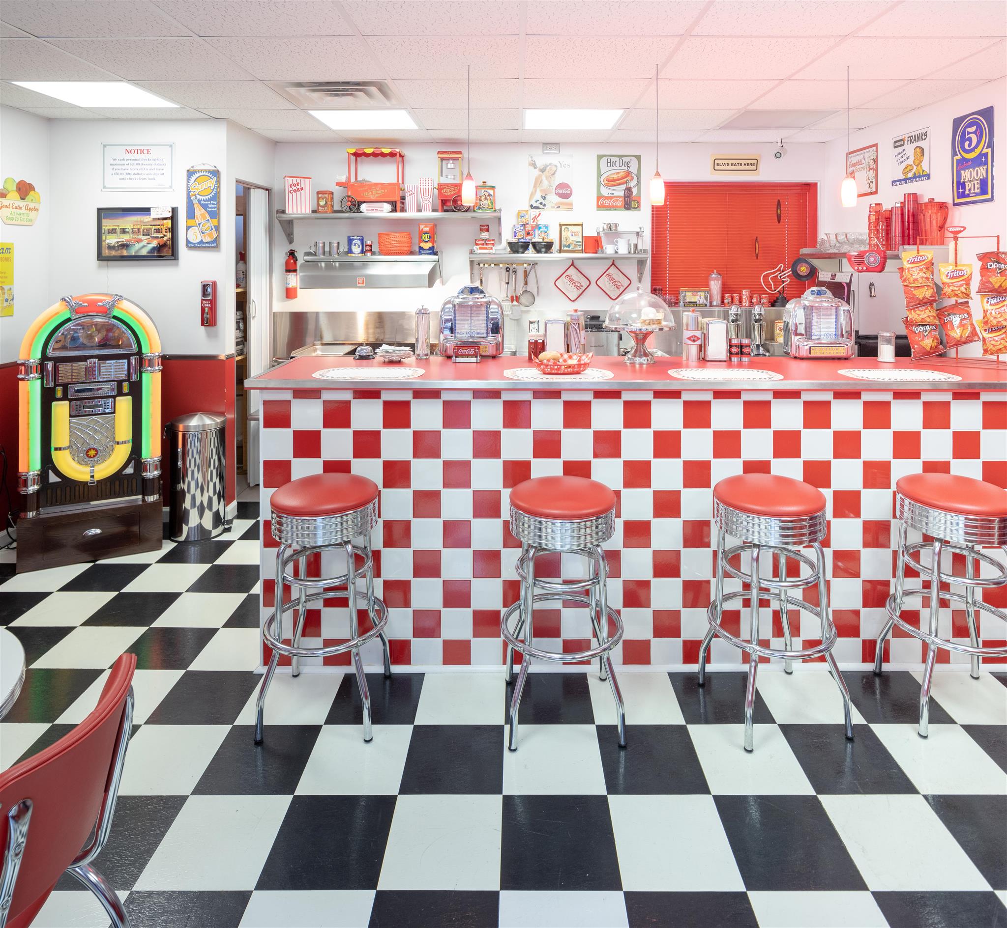 6317 Lampkins Bridge Road College Grove, TN 37046 - Photo 25 of 28 a black and white checkered floor