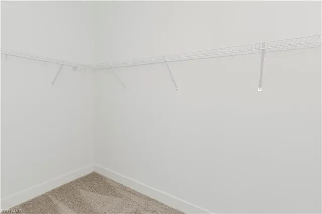 a small space with a fan