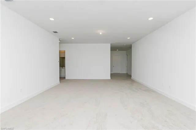 a view of an empty room