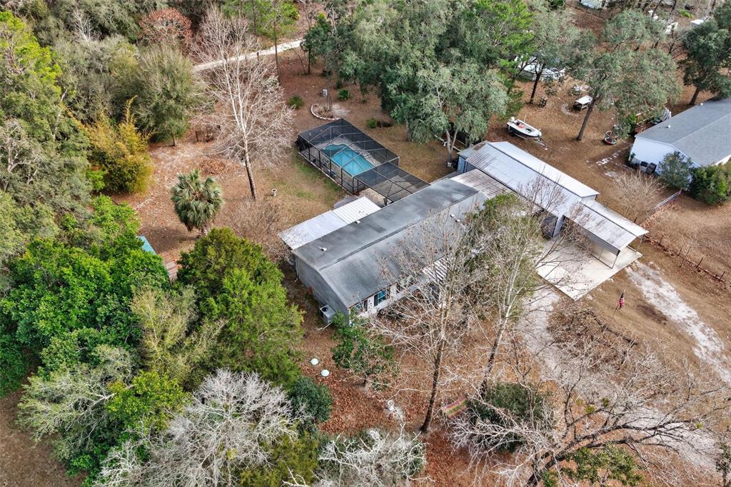 6249 South Esmeralda Terrace Lecanto, FL 34461 - Photo 55 of 61 an aerial view of a house with a yard