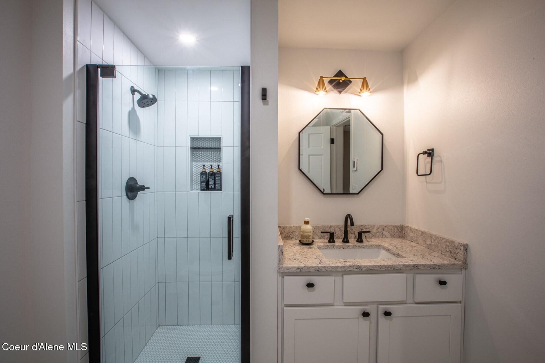 475 Campbell Point Road Laclede, ID 83841 - Photo 43 of 66 Beautiful Bathroom in Basement