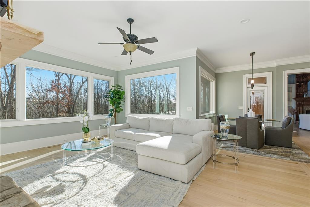 6225 Random Winds Bluff Gainesville, GA 30506 - Photo 30 of 96 a living room with furniture and a large window