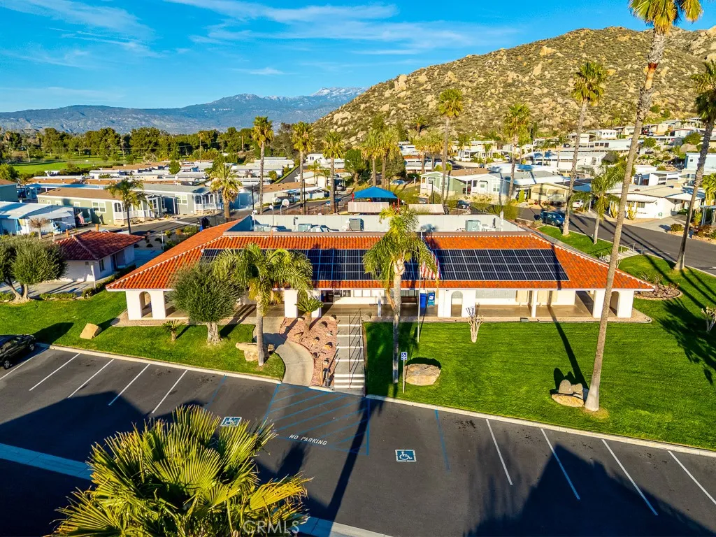 1700 South State Street, Unit 76 Hemet, CA 92543 - Photo 36 of 36 an aerial view of residential houses with outdoor space