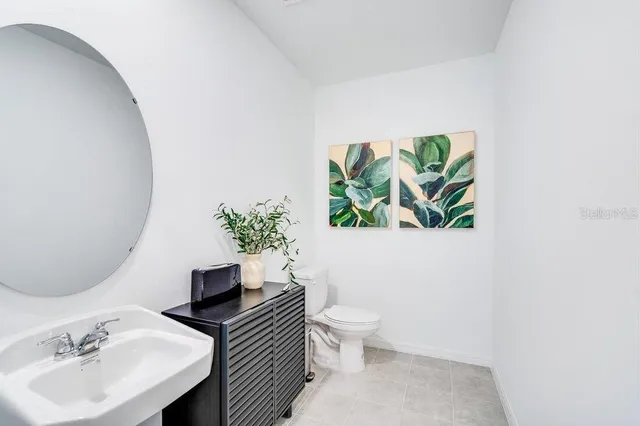 a view of a lake with a big yard