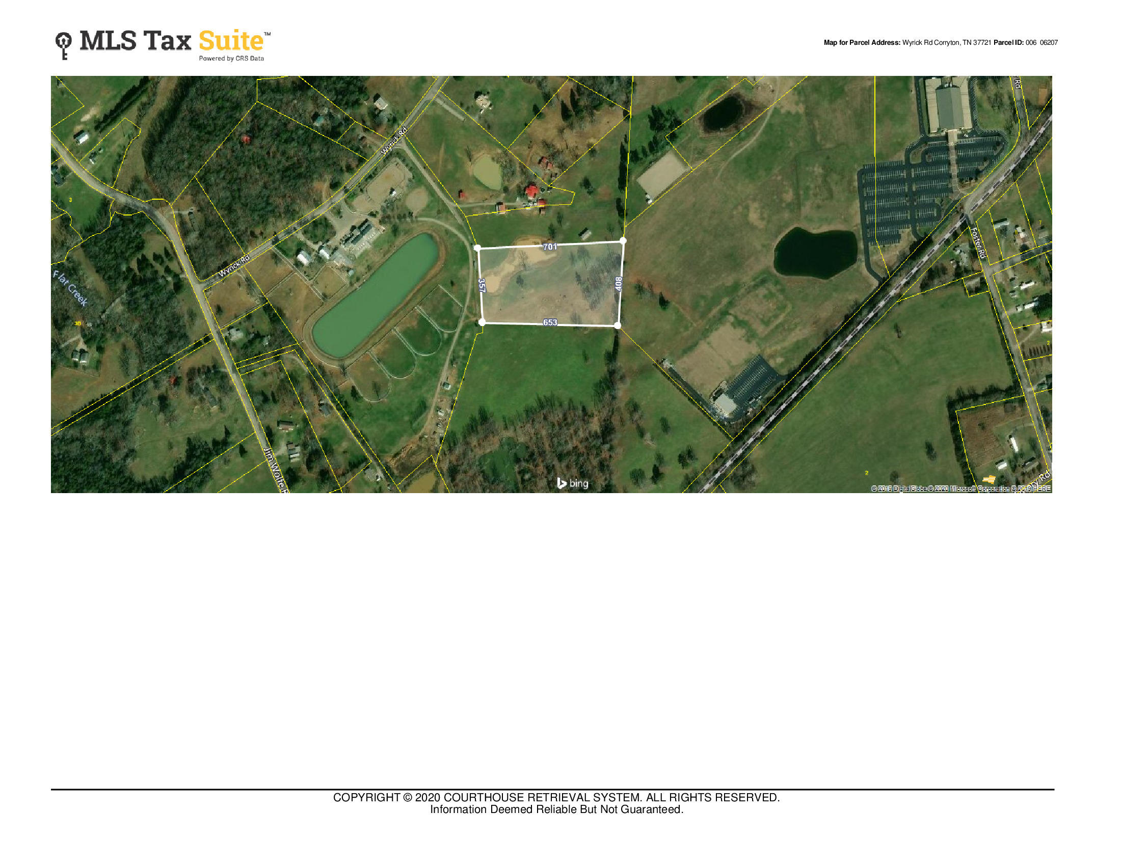 CRS Data - Property Map for Wyrick Rd
