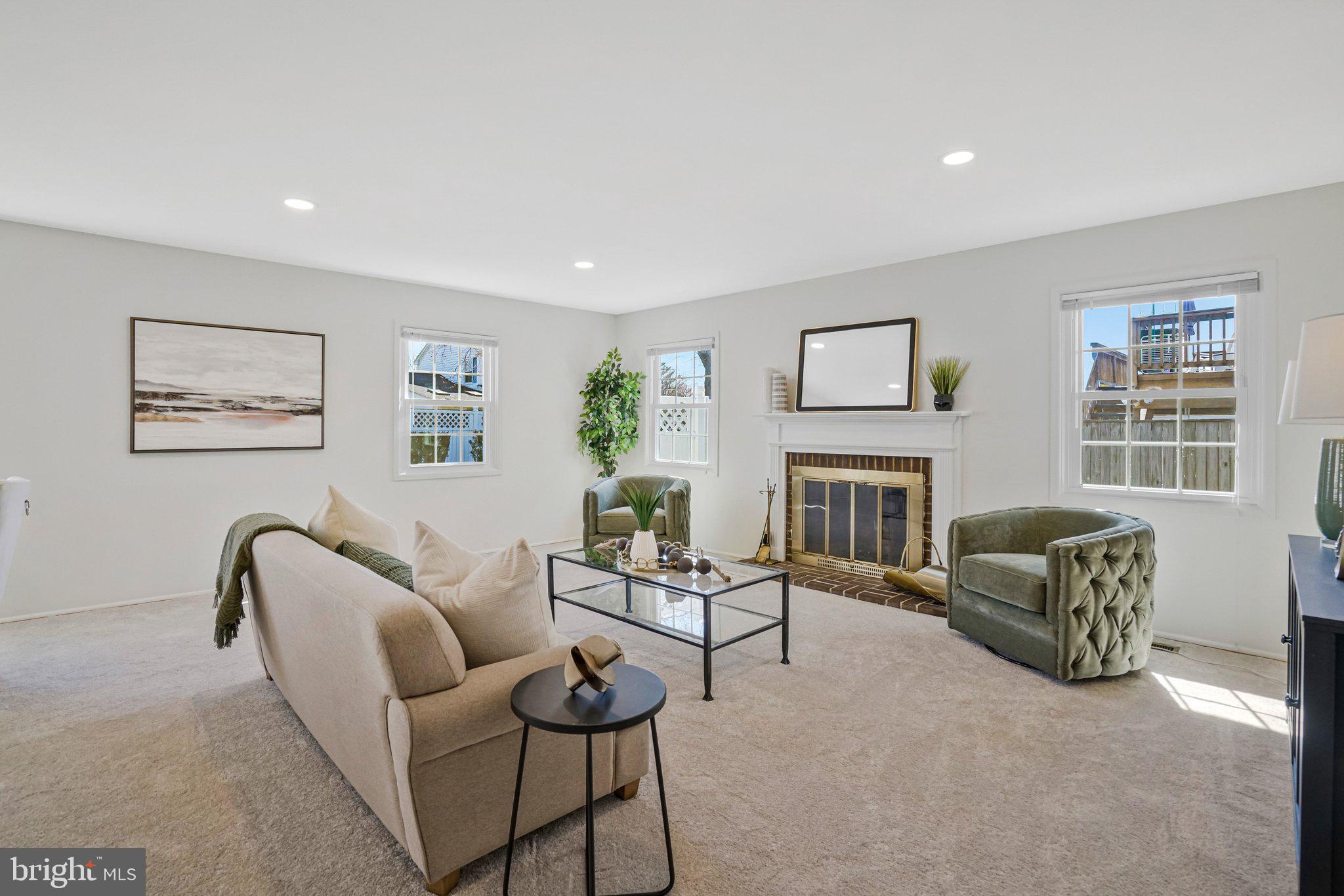4103 Port Rae Lane Fairfax, VA 22033 - Photo 15 of 47 Living room with fireplace