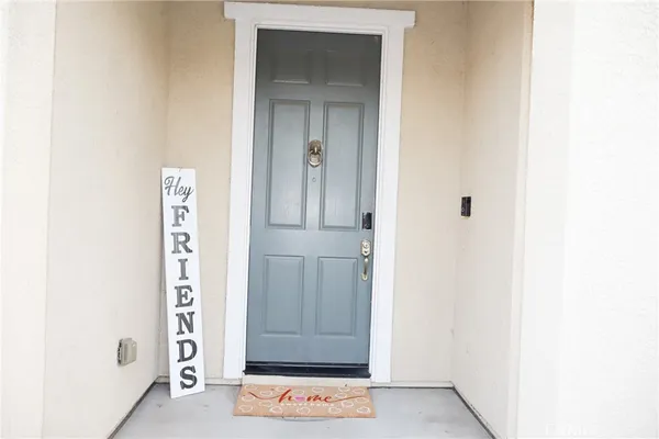 a view of front door of a house