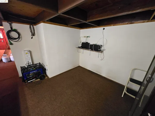 a view of storage and utility room